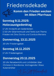 Mehr über den Artikel erfahren Friedensdekade