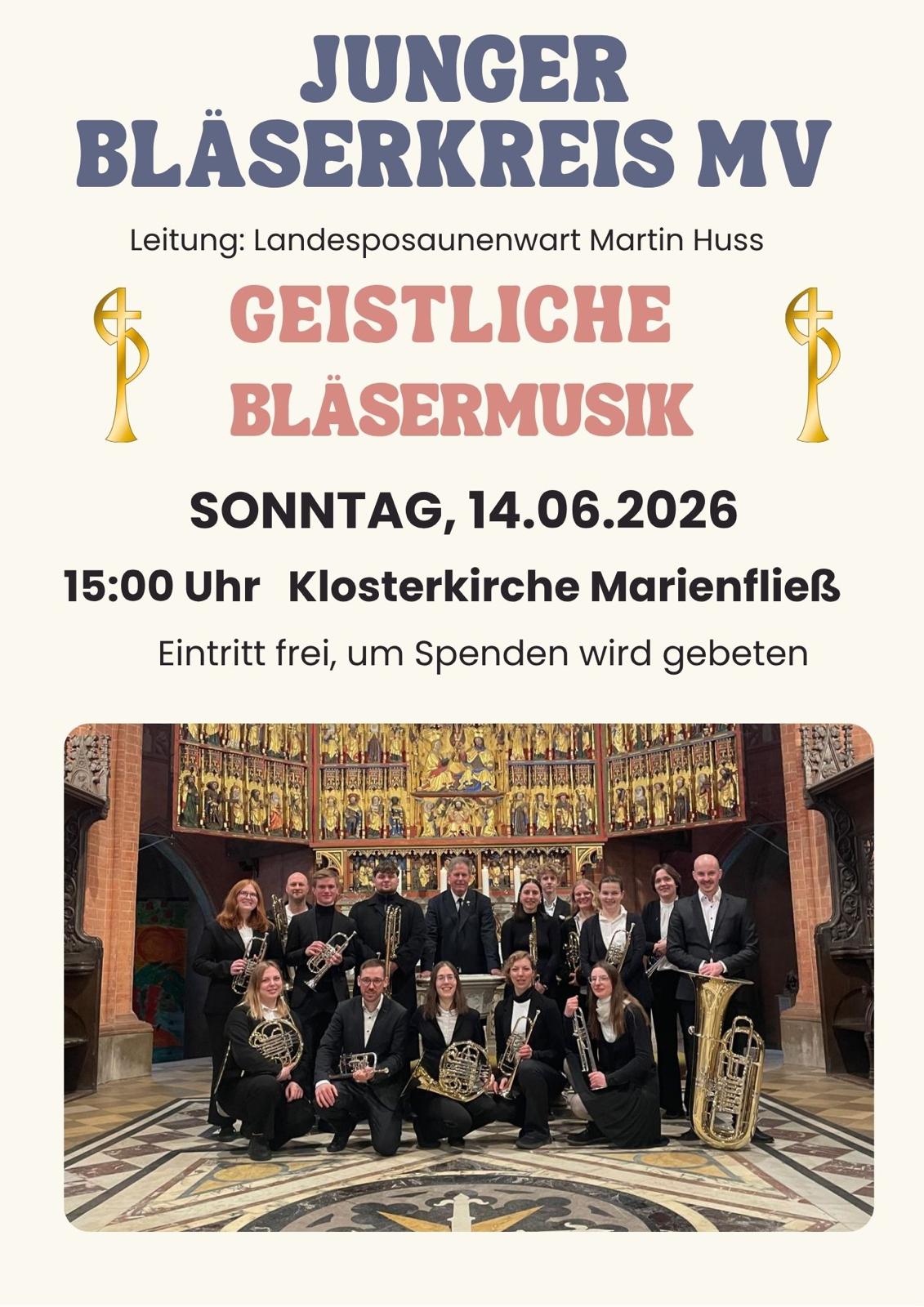 Du betrachtest gerade Konzert der Mecklenburger Bläser – Ein musikalischer Höhepunkt im Frühsommer