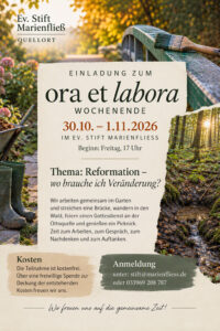 Mehr über den Artikel erfahren Ora et labora